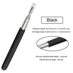 1m/1.2m Retractable Teaching Stick Whiteboard Touch Screen Pointer Stainless Steel Telescopic Rod Handheld