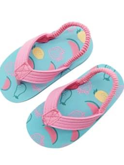 2026 Summer Children Cute Cartoon Animal Slippers Beach Shoes Kids Flip Flops Elastic Band Anti-slip Sandals Boys Girls Slippers
