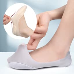 New Women Boat Sock Plantar Fasciitis Shoes Insole Socks Insoles for Feet Shock Absorbing Shoe Sole Invisible Non Slip Shoe Pads