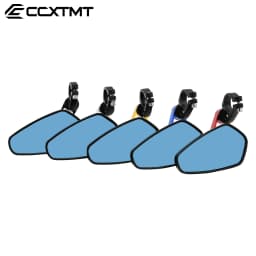 7/8" 22mm CNC Motorcycle Rearview Mirrors Universal Blue Glass Scooter Bar Handlebar Mirror For Sur-Ron SurRon Light Bee S & X