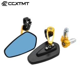 7/8" 22mm CNC Motorcycle Rearview Mirrors Universal Blue Glass Scooter Bar Handlebar Mirror For Sur-Ron SurRon Light Bee S & X