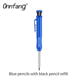 2.8mm Solid Carpenter Marking Pencil Mechanical Pencil Carpenter Scriber with Sharpener for Woodworking Tools Stationery Supply