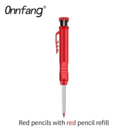 2.8mm Solid Carpenter Marking Pencil Mechanical Pencil Carpenter Scriber with Sharpener for Woodworking Tools Stationery Supply