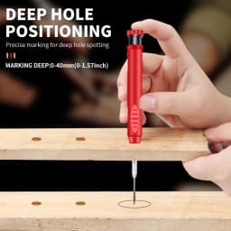 2.8mm Solid Carpenter Marking Pencil Mechanical Pencil Carpenter Scriber with Sharpener for Woodworking Tools Stationery Supply