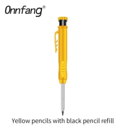 2.8mm Solid Carpenter Marking Pencil Mechanical Pencil Carpenter Scriber with Sharpener for Woodworking Tools Stationery Supply