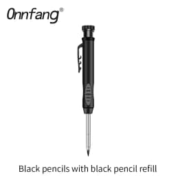 2.8mm Solid Carpenter Marking Pencil Mechanical Pencil Carpenter Scriber with Sharpener for Woodworking Tools Stationery Supply