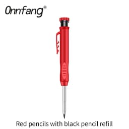 2.8mm Solid Carpenter Marking Pencil Mechanical Pencil Carpenter Scriber with Sharpener for Woodworking Tools Stationery Supply