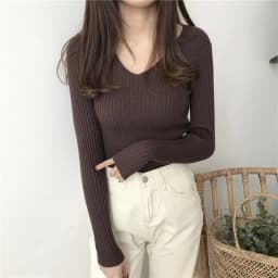 Korean Spring V Neck Sweater Knitted Fashion Sweaters 2026 Slim Winter Tops For Women Pullover Jumper Pull Femme Truien Dames
