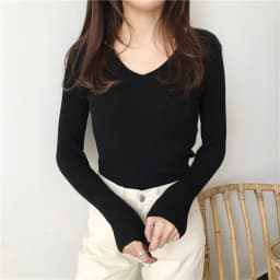Korean Spring V Neck Sweater Knitted Fashion Sweaters 2026 Slim Winter Tops For Women Pullover Jumper Pull Femme Truien Dames