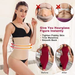 2 IN 1 Postpartum Belly Recovery Bands Body Shaper Waist Trainer Tummy Tuck Belt