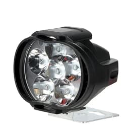 Motorcycle Headlight Spot Lights High Bright Waterproof Scooter Auxiliary Lamp Spotlights 6 LED Fog Bulb Work Lights with Switch