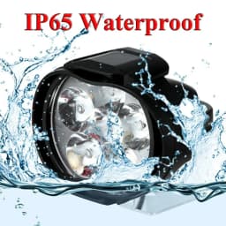 Motorcycle Headlight Spot Lights High Bright Waterproof Scooter Auxiliary Lamp Spotlights 6 LED Fog Bulb Work Lights with Switch