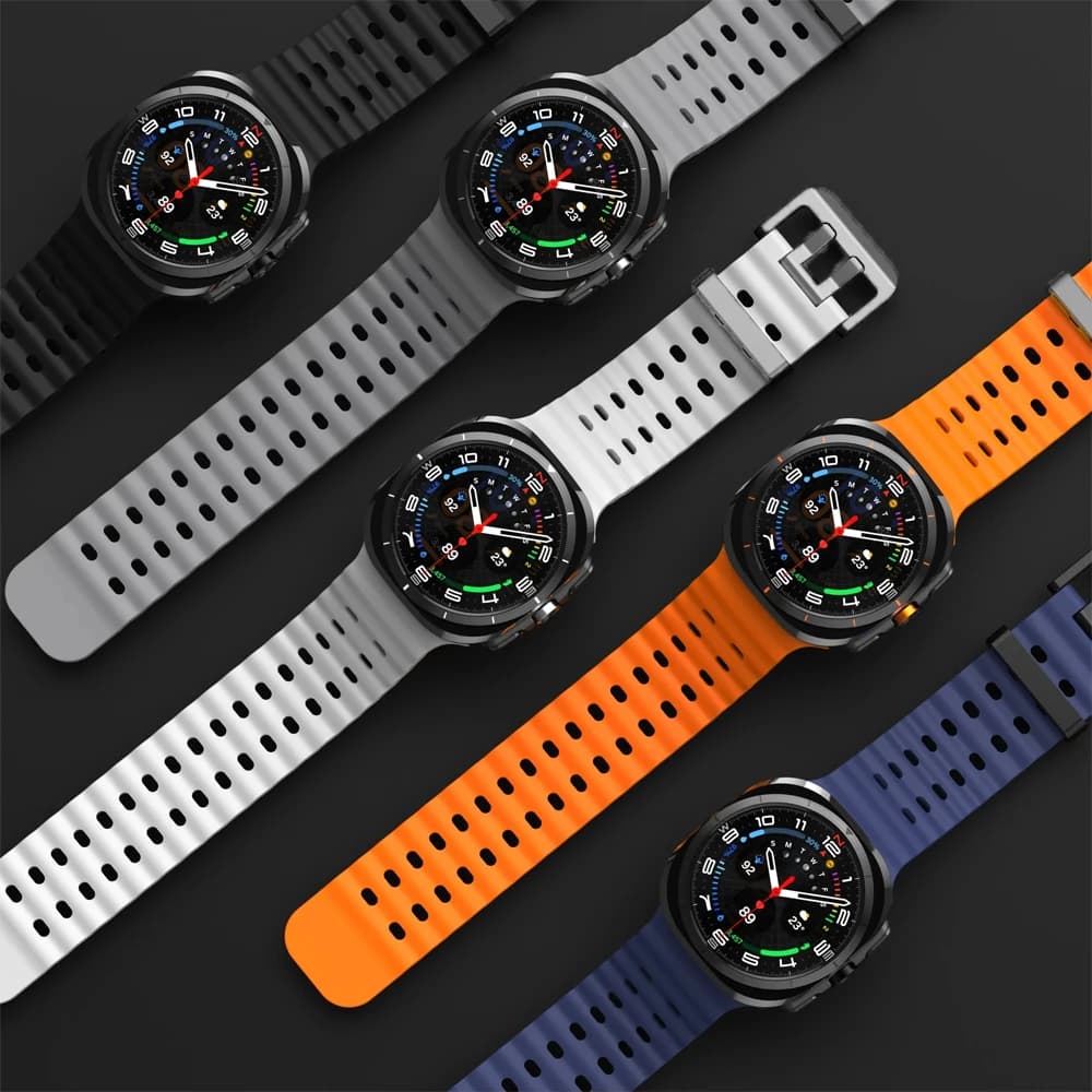 Original Strap for Samsung Galaxy watch Ultra 47mm accessorie Marine Silicone Sport Bracelet Correa Galaxy watch Ultra 2025 Band