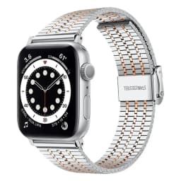 Link Bracelet for apple watch 8 7 45mm 41mm SE 6 5 4 44mm 40mm band Stainless Steel strap iwatch ultra 49mm 3 42mm 38mm bands