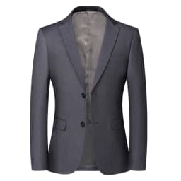 Blazer New Men's Fashion Business Solid Color British Style Professional Work Groom Wedding Dress Best Man Blazer Jacket