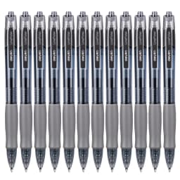12Pcs Set deli Ballpen Retractable Gel Pens Black Blue Ink 0.5mm Ballpoint Replaceable Refills Office School Supplies Stationery