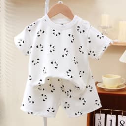 New Summer Children Clothes Pajama Set Soft Solid Color Comfortable Clothing Kids Girls Boys Pajamas Sleepwear