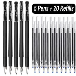 0.5mm Frosted Bullet Tip Black Ink Gel Pens Colored Aesthetic Stationery Pen Supplies Ballpoint & Office Pencils Writing School