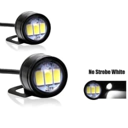 2pcs LED Strobe Motorcycle Light Headlight Fog Lamp High Power 12V Motor Accessories Flashing Eagle Eye Lamp Driving Light