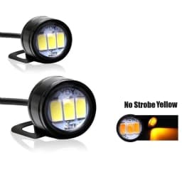 2pcs LED Strobe Motorcycle Light Headlight Fog Lamp High Power 12V Motor Accessories Flashing Eagle Eye Lamp Driving Light