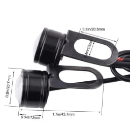 2pcs LED Strobe Motorcycle Light Headlight Fog Lamp High Power 12V Motor Accessories Flashing Eagle Eye Lamp Driving Light