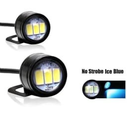 2pcs LED Strobe Motorcycle Light Headlight Fog Lamp High Power 12V Motor Accessories Flashing Eagle Eye Lamp Driving Light