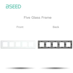 BSEED 1/2/3Gang 1/2Way Wall Button Switch Wall Power Socket Electrical Outlets Part Glass Frame DIY Module Part Free Combination