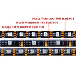 USB LED Strip Light 5V RGB Waterproof Black PCB 5050 0.5m 1m 2m 3m 4m 5m Led Strip Light Tape PC TV Backlight Remote Controller