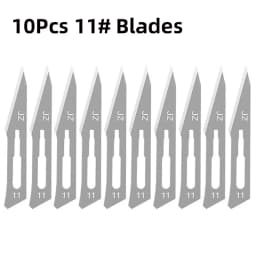 Carbon Steel Carving Metal Scalpel handle 11# 23# Engraving Craft knive Non-Slip Surgical Scalpel Knife Paper Cutting Tool Knife