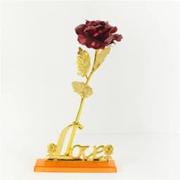 Eternal Rose Colorful Galaxy Artificial Flowers 24K Gold Foil Flower Love Base Flare Box for Girlfriend Valentine's Day Gift