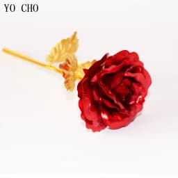 Eternal Rose Colorful Galaxy Artificial Flowers 24K Gold Foil Flower Love Base Flare Box for Girlfriend Valentine's Day Gift
