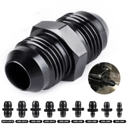 Oil Fuel Hose End Adapter an Straight AN Male To AN Male Coupler AN4 AN6 AN8 AN10 Fittings Aluminum Male Flare AN8 Fitting