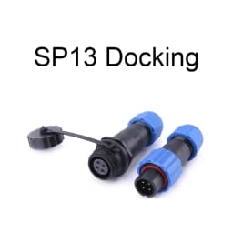 SP13 Waterproof Connector IP68 1/2/3/4/5/6/7/9 Pin Cable Connectors Male/Female Plug And Socket Nut/Flange/Docking