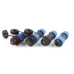 SP13 Waterproof Connector IP68 1/2/3/4/5/6/7/9 Pin Cable Connectors Male/Female Plug And Socket Nut/Flange/Docking