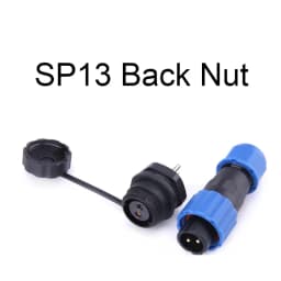 SP13 Waterproof Connector IP68 1/2/3/4/5/6/7/9 Pin Cable Connectors Male/Female Plug And Socket Nut/Flange/Docking