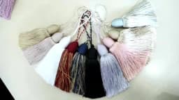 1Pc Silk Tassel Fringe Sewing Hanging Rope Long Tassels DIY Craft Curtains Accessories Trim Ornaments Clothes Sewing Key Tassel