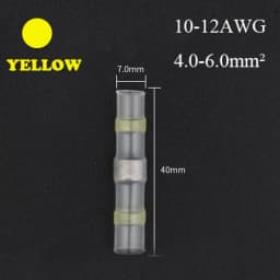 SST Heat Shrinkable Tube Waterproof Solder Ring Wire Connectors 5/10/30/50PCS Awg22-18 Butt Bushing Electrical Splice Terminal