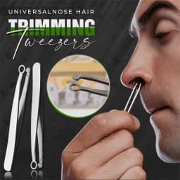 Universal Nose Hair Trimming Tweezers Stainless Steel Eyebrow Nose Hair Scissors Manicure Facial Trimming Makeup Tools