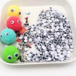 Black and White Self-adhesive Doll Eyes Wiggly Googly EyesDIY Creative Activities Eye Accessories Adhesive 6/8/10/12/15mm