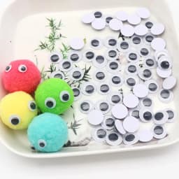 Black and White Self-adhesive Doll Eyes Wiggly Googly EyesDIY Creative Activities Eye Accessories Adhesive 6/8/10/12/15mm
