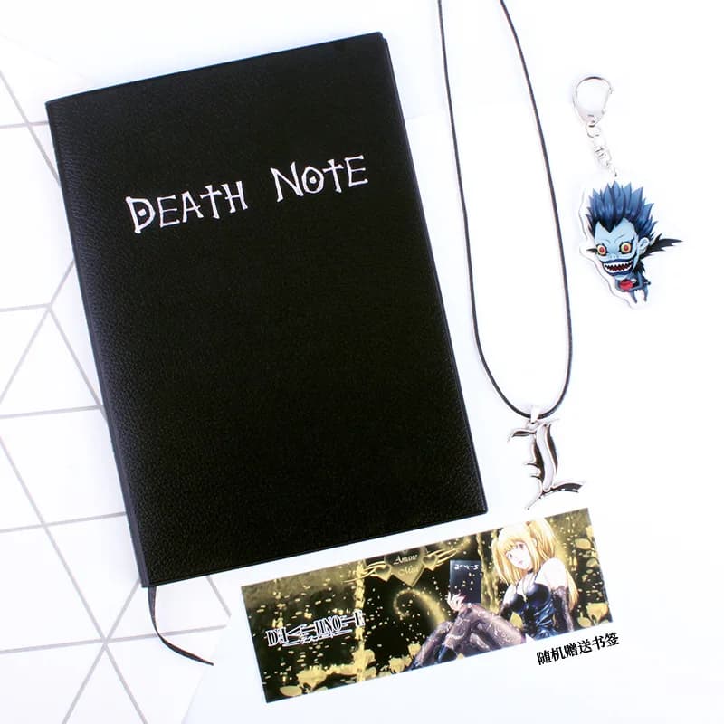 A5 Anime Death Note Notebook Set Leather Journal Collectable Death Note Notebook School Large Anime Theme Writing Journal
