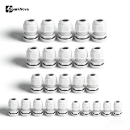 5/10Pcs Waterproof Cable Gland Nylon IP68 PG7 PG9 PG11 PG13.5 PG16 For 3-14mm Cable Wire Lock Nut Connector Joint White
