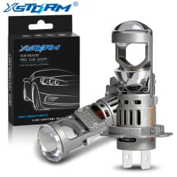 XSTORM H7 LED Projector Lens Headlight Canbus 60000LM 200W H4 LED Lights Bulbs for Car With Fan Turbo Lmaps Motorcycle Headlight
