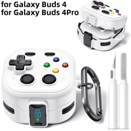 (2026) for Samsung Galaxy Buds 4 Pro / Buds 4 Case Secure Lock Funny Game Design for Samsung Galaxy Buds 4 Pro with Cleaning Kit