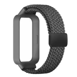 Magnetic Braided Strap+Case for Xiaomi Smart Mi Band 9 8 Active Accessories Sport Nyon Loop Bracelet+Cover Correa Redmi Band 3 2