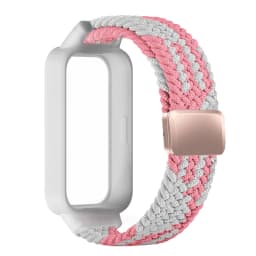 Magnetic Braided Strap+Case for Xiaomi Smart Mi Band 9 8 Active Accessories Sport Nyon Loop Bracelet+Cover Correa Redmi Band 3 2