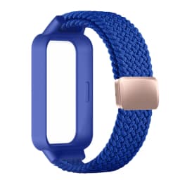 Magnetic Braided Strap+Case for Xiaomi Smart Mi Band 9 8 Active Accessories Sport Nyon Loop Bracelet+Cover Correa Redmi Band 3 2