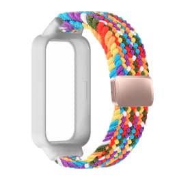 Magnetic Braided Strap+Case for Xiaomi Smart Mi Band 9 8 Active Accessories Sport Nyon Loop Bracelet+Cover Correa Redmi Band 3 2