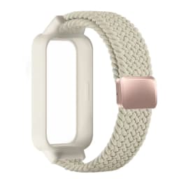 Magnetic Braided Strap+Case for Xiaomi Smart Mi Band 9 8 Active Accessories Sport Nyon Loop Bracelet+Cover Correa Redmi Band 3 2