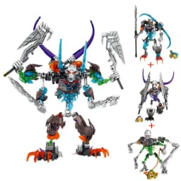 New Bionicle Creature Master of the Golden Mask Building Blocks Fire Uniter Tahu Combined Robot Mech Bricks Toys For Boys Gifts
